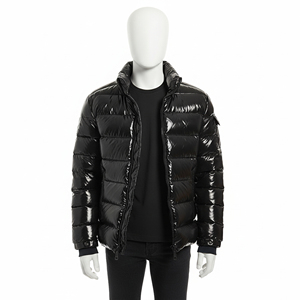 Veste d'hiver matelassée pour homme à manches longues, grande taille, en toile, avec fermeture éclair et capuche, OEM, haute qualité, imperméable, respirante, personnalisée - Product Image 4