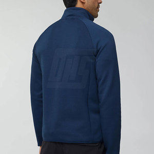 Chaqueta con media cremallera para hombre con cuello levantado y puños elásticos para correr al aire libre, senderismo y viajes, chaqueta con media cremallera para hombre - Product Image 2