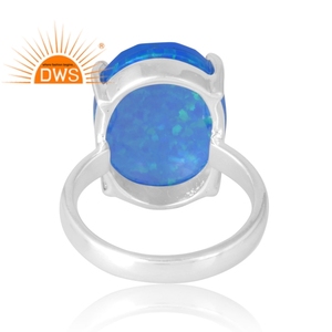 แหวนพลอยโอปอลไฟสีเขียวเงินสเตอร์ลิงเครื่องประดับที่กำหนดเองสำหรับผู้หญิงของขวัญสำหรับผู้หญิงสำหรับเธอ - Product Image 2