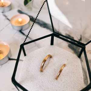 Classy Hexagon Shape <b>Glass</b> <b>Jewelry</b> <b>Box</b> with Black Metal Frame Finished Perfect for Storing Rings Necklaces and Fine Accessories - Product Image 4