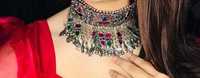 Nouvelle tendance 2024, bijoux afghans vintage multicolores personnalisés, ensemble de bijoux Tikka, boucles d'oreilles, collier, haute qualité, fait main
