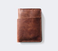 Cartera de Cuero Genuino Hecha a Mano por Aaliyan Impex - Diseño Personalizable de Alta Calidad, Estilo Clásico Moderno, Logotipo Personalizado, Elegante para Hombre
