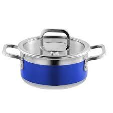 Casserole gastronomique moderne Glint avec poignée et couvercle inspirés du laiton - Product Image 3