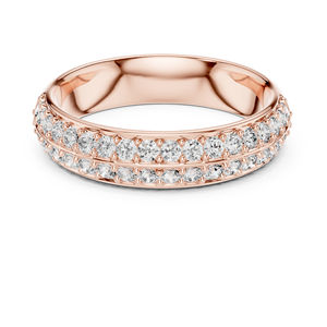 แหวนทองคำ 14K สีเหลือง ประดับเพชรทรงกลม 0.54 กะรัต เพาะเลี้ยงในห้องปฏิบัติการ รับรองโดย IGI ดีไซน์ทันสมัยสำหรับผู้หญิง |   ของขวัญวันครบรอบ |   เพชรที่เพิ่งเพาะเลี้ยง - Product Image 3