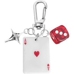 Angyape Cool Y2K dadi stella portachiavi borsa e borsellino per chiavi auto e borse Unisex accessori per donna e uomo - Product Image 2