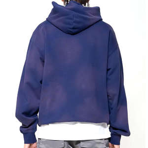 Sudaderas con Capucha de Alta Calidad para Hombre, Personalizadas con Estampado, de Forro Polar, 100% Algodón Orgánico, Ligeras, Lavadas al Ácido, con Efecto Desteñido por el Sol, para Invierno - Product Image 2