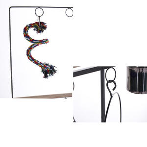 Hammertone poweder recubierto divertido loro interacción pájaro playstand jaula con escalera oscilante y barra colgante - Product Image 5