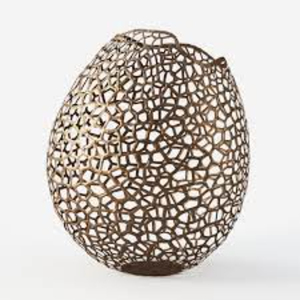 Long Size Decorative Vases Silver Color Made of Stainless Steel <b>Mirror</b> Polished and Brass Leaf Shape Equipment <b>Tabletop</b> Vases - Product Image 3