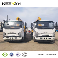 Nouveau camion-grue manipulateur 4x2 ISUZU grue montée sur camion de 5 tonnes 120-190hp avec bras de levage camion-grue télécommandé