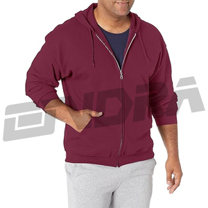 <b>Maroon</b> breathable zipper fly <b>hoodie</b> with modern classic style soft airflow fabric relax fit daily wear for <b>men</b> and women - Product Image 1