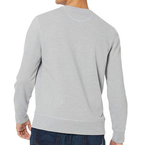 Sweat-shirt à col rond de coupe normale de bonne qualité Sweat-shirt uni en coton de marque privée OEM avec logo personnalisé - Product Image 5