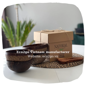 ชามกะลาร้อนสำหรับเทียนเวียดนามพร้อมโลโก้เลเซอร์ฟรีสำหรับใช้ทำโดยเวียดนาม Eco2go - Product Image 5