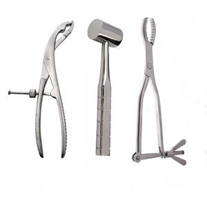 Ensemble d'instruments orthopédiques, source d'alimentation manuelle, comprend des pinces à maintenir les os, des languettes osseuses, kit chirurgical en acier métallique, Narham Enterprises - Product Image 6