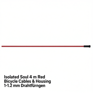 Câbles et gaine de vélo Isolated Soul 4 m rouges 1-1,2 mm avec excellente isolation - Product Image 3
