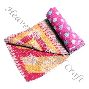 Kantha <b>Quilt</b> Gudari Kantha <b>Quilt</b> Gudari Hot Selling Wholesale Gold Supplier GD2153 Handmade Kantha <b>Quilt</b> Cotton Printed Indian - Product Image 1