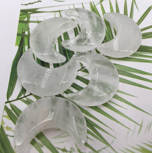 Cristal en forme de demi-lune de quartz clair naturel pour la guérison Reiki et Chakra - Product Image 5