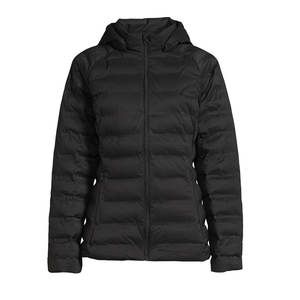 Veste matelassée en toile brodée sur mesure pour homme, noir mat, manteau d'hiver à capuche, léger, isolé, imperméable, écologique - Product Image 6