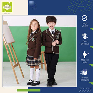 เสื้อเบลเซอร์โรงเรียนทำด้วยผ้าขนสัตว์สำหรับผู้ใหญ่และเด็กใส่ได้ทุกเพศฤดูหนาว - Product Image 5