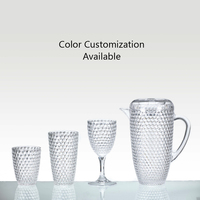 [Holar] verres à vin de fête en diamant faits de Taiwan en acrylique AC Restaurant hôtel Bar couleur personnalisée