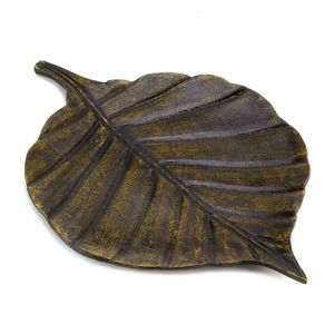 Plateau de service rectangulaire en or le plus vendu avec base en verre transparent et poignées élégantes, idéal pour les réceptions à la maison élégantes - Product Image 2