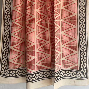 100% Cotton Hand Block Printed <b>Scarf</b> Jaipur Traditional Handcrafted Breathable <b>Scarf</b> Boho Chic Handmade Soft Cotton <b>Scarf</b> - Product Image 1