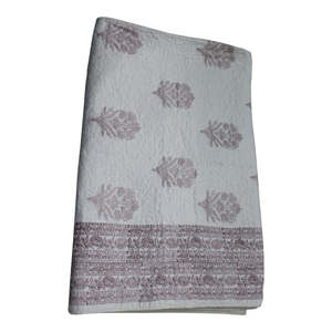 Edredón Reversible 100% Algodón con Estampado a Mano, Ligero y Suave, 90 x 108 Pulgadas, Patrón Tradicional Kantha para Uso Doméstico - Product Image 4