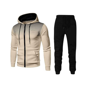 Elegante conjunto de dos piezas de lana para hombre, Top cálido de invierno con capucha y pantalones acampanados apilados, ropa de calle, atuendo informal - Product Image 3