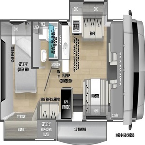 EN PARFAIT ÉTAT Nouveau 2026 Forest River Sun-seeker Le 3250DSF - Product Image 3