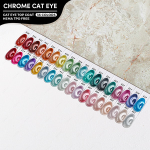 JTING Nouvelle Arrivée Kit de Vernis Gel Chrome Effet Œil de Chat 36 Couleurs, Vernis Gel de Finition Effet Œil de Chat Sans Résidu, Sans TPO/HEMA, OEM ODM pour Ongles - Product Image 1