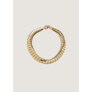 Bold Cobra Chain Bracelet 14K <b>Gold</b> <b>Rose</b> <b>Gold</b> Plated Bohemian Style with Diamond and Pearl Religious Symbol for Party Gift - Product Image 1