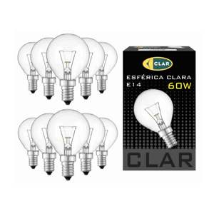 Clear 60W E14 Incandescent Spherical <b>Bulb</b> - Product Image 1