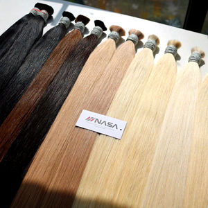 Precio al por mayor Extensiones de cabello a granel Sedoso y sin derramamiento Doble ahogamiento 100 gramos Colores claros 18 pulgadas - Product Image 1