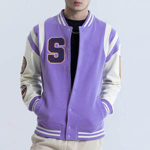 Chaqueta de bombardero de invierno informal Chaqueta bordada Chaqueta universitaria Chaqueta de béisbol universitaria de invierno personalizada para hombres - Product Image 1