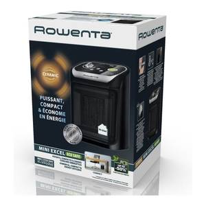 Calentador Doméstico Rowenta SO9266F0 Mini Excel Eco Safe de 2000W, Negro/Gris, Ventilador de 55m, 5500BTU - Product Image 4