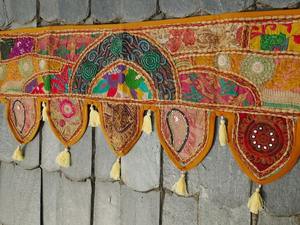 Tapiz de pared de estilo indio Torán, decoración de entrada, Bohemia, personalizada, hecho a mano - Product Image 2