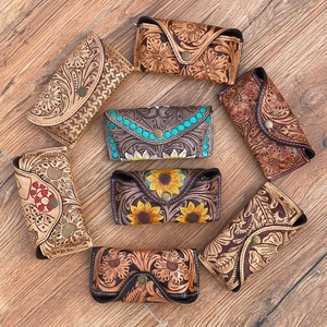 แว่นกันแดดหนังแท้สำหรับใส่อ่านและเขียนได้ทั้งชายและหญิงแว่นกันแดดทำมือทำจากหนังที่ออกแบบได้เอง - Product Image 3