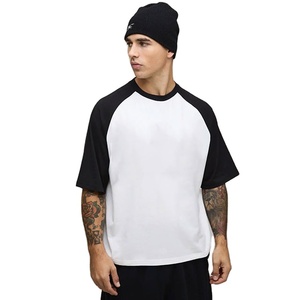 2026 OEM/ODM Factory Sale Reglan Sleeves Longline <b>Down</b> Shoulder Loose Fit T-Shirt Custom Low Price Fashionable Design For Men - Product Image 4
