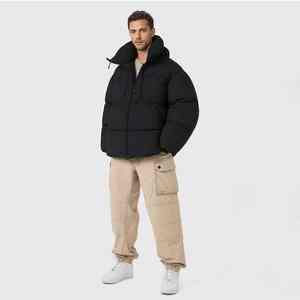 Veste en duvet personnalisée de haute qualité Veste en duvet à capuche pour hommes Veste à manches longues pour hommes grande taille d'extérieur d'hiver - Product Image 1