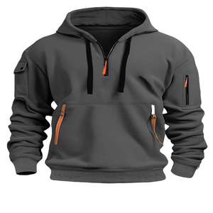 Latest Style Acid Washed Long Sleeve Oversized <b>Zip</b> <b>up</b> Men's Hoodies Hooded <b>Jacket</b> for Men - Product Image 1