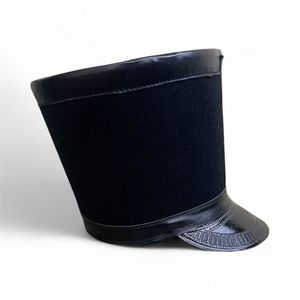 หมวก shako สไตล์รัสเซีย1811ผู้ชายทำจากหนังแท้100% สูงโลโก้ OEM - Product Image 2