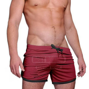 กางเกงขาสั้นออกกำลังกายสำหรับผู้ชายกางเกงขาสั้นผ้าฝ้ายน้ำหนักเบาระบายอากาศได้ดี - Product Image 2