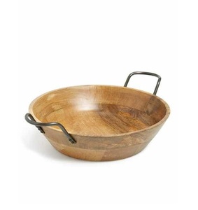 Cuencos de madera versátiles hechos a mano para servir ensaladas fruta fresca o como artículos decorativos para arreglos de mesa - Product Image 3