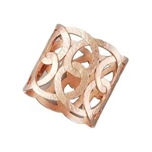 Anneau de serviette en métal argenté pour les hôtels, restaurants et fêtes de style occidental - Product Image 5