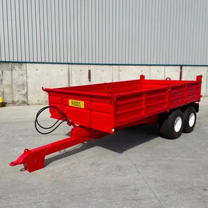 Agriculture Farm <b>Trailer</b> 4 <b>Wheel</b> Hydraulic Dump Tractor <b>Trailer</b> - Product Image 1