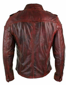 Chaqueta de cuero personalizada para hombre, moda hecha en paquistaní, de cuero - Product Image 1