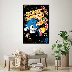 Póster moderno de Sonic the Hedgehog Speed para decoración de pared - Product Image 4