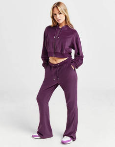 Sudadera con capucha recortada con cremallera completa de terciopelo para mujer, sudaderas transpirables antiarrugas para gimnasio y ropa de calle para mujer, sudadera con cremallera - Product Image 6