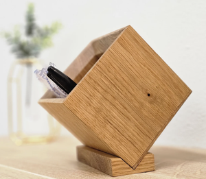 Porte-crayons de bureau en bambou, lot de 2, porte-stylos en bois de bambou, boîte organisateur de bureau, cadeau idéal - Product Image 2