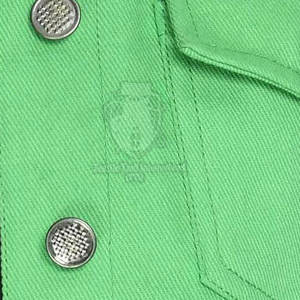 แจ็คเก็ตยีนส์ลำลองสำหรับผู้หญิง สวมใส่สบาย ตกแต่งกระดุม แห้งเร็ว ผ้าฝ้าย 100% สำหรับฤดูหนาว - Product Image 6