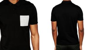 Polo personnalisé pour hommes avec manches courtes respirant confort motif solide logo poche en tissu tricoté-usine directe BD - Product Image 4